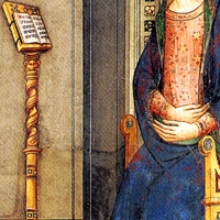 Affresco trecentesco di autore ignoto, Firernze, Basilica di Santa Maria Novella, controfacciata.