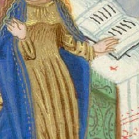 Book of Hours, use of Rome. in the style of William Vrelant. Bruges 1450-1475. Berkeley, University of California, Bancroft Library. Manuscript  UCB 030. fol. 34v.