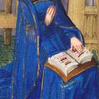Book of Hours, Rome use, Master of Edward IV, Bruges, end of XV c. Free Library of Philadelphia, Manuscript Lewis E 108. fol. 34v