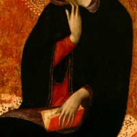 Bartolo di Fredi, The Virgin of the Annunciation, tempera on panel, 1388, Los Angeles County Museum of Art