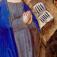 Book of Hours, use of Rome, Master of the Horloge de Sapience, France, middle of the XV c. Huntington Library,  HM 1123. fol. 25