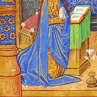 Book of hours for the use of Rouen. Late followers of the Master of the Rouen Échevinage, 1500.  Pierpont Morgan Library, MS M.151 fol. 22r