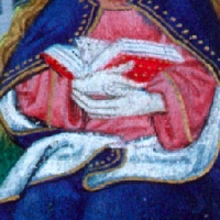 Book of Hours, Sarum use. England, 1440-60. University of California, Berkeley, Bancroft Library, Manuscript UCB 150, fol. 9v