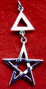 Triangle and pentagram