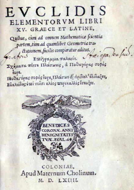 Coloniae, apud Maternum Cholinum. 1564