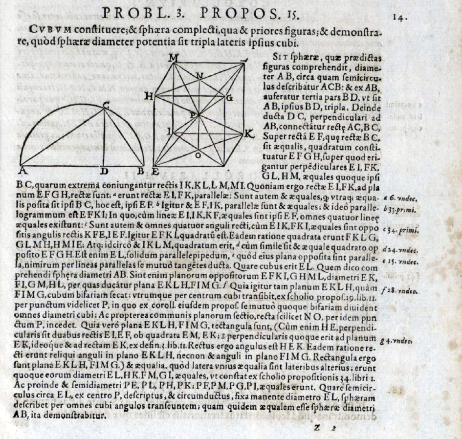 Euclidis Elementorum Libri XV. Christophorus Clavius, Coloniæ 1591