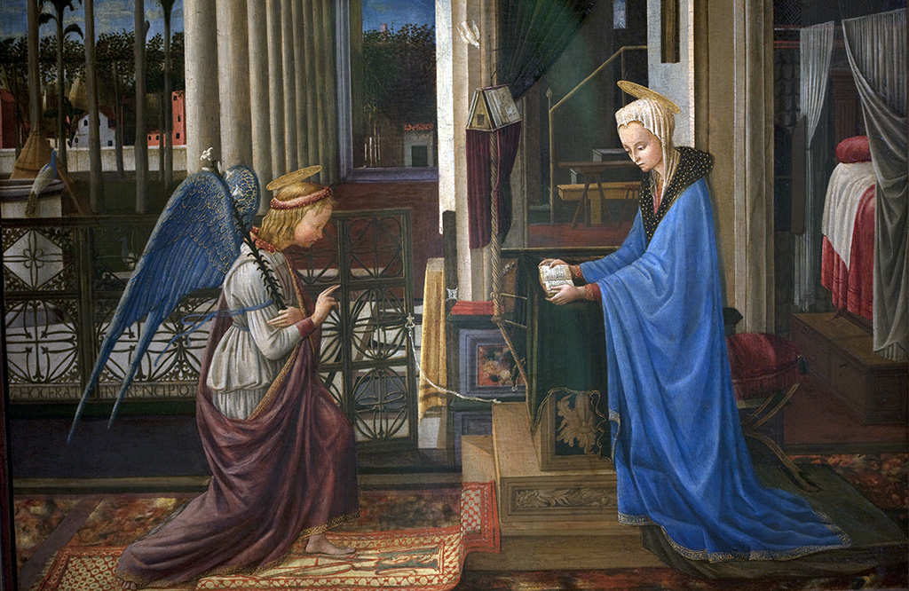 Schule des Fra Filippo Lippi, Verkündigung Mariae