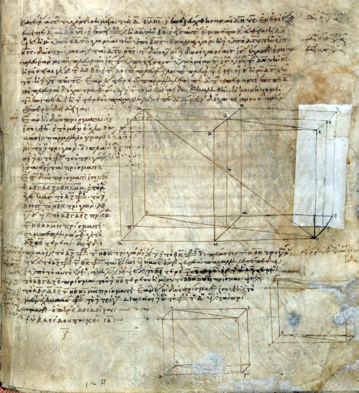 Biblioteca Medicea Laurenziana. Pluteus XXVIII. 3. Codex graecus membranaceus. in 4°.   Xe siècle.