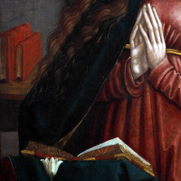 Malarz Jerzy, Master George. Zwiastowanie, Annunciation. 1517. Palac biskupa Erazma Ciolka, Muzeum narodowe w Krakowie.