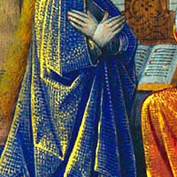 Jean Bourdichon, Katherine Hours, Tempera colors, gold, and ink on parchment, Tours, 1480-1485. J. Paul Getty Trust, Los Angeles. MS. 6