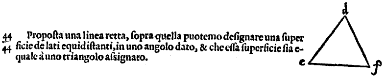 diligentemente rassettato e alla integrità ridottoper il degno professore di tal scientie Nicolò Tartalea. Con una ampla espositione dello istesso tradottore di nuovo aggionta. 1565.