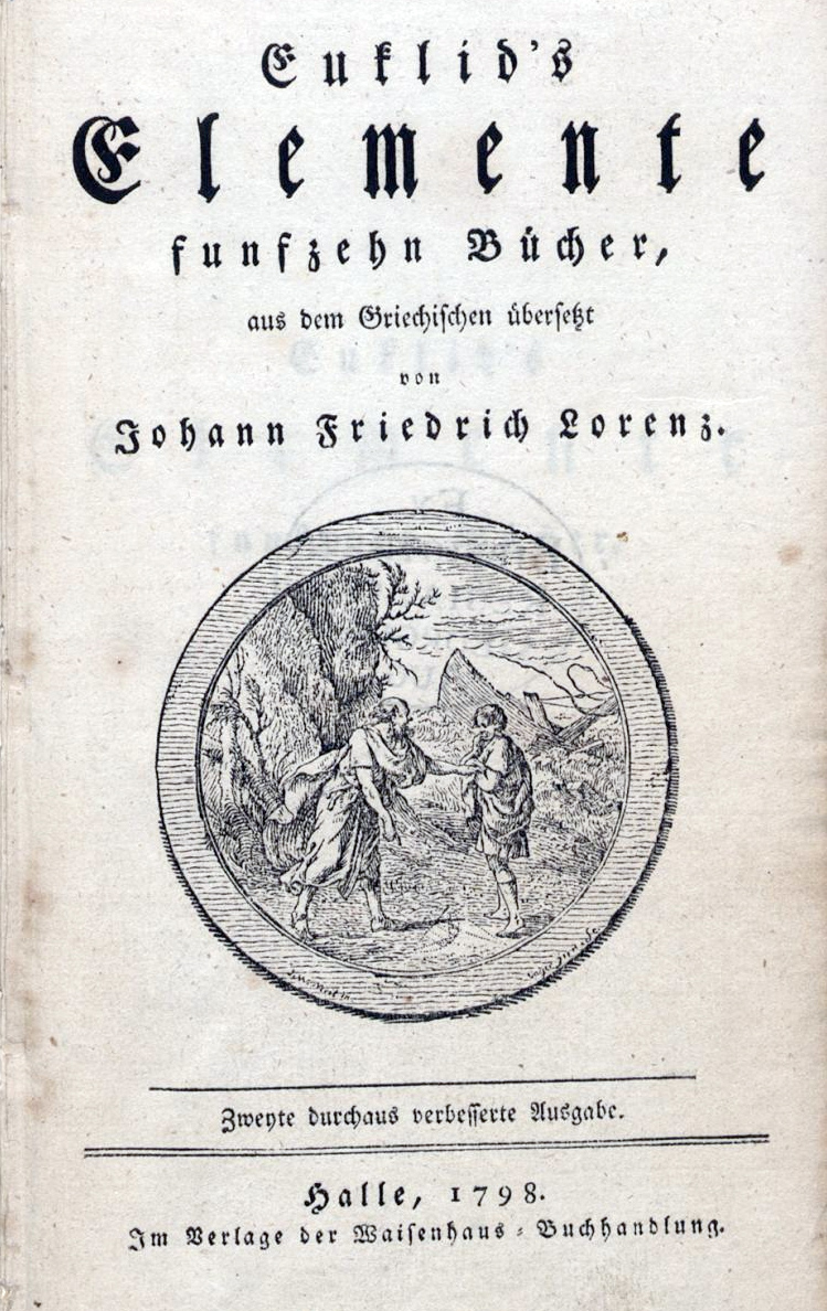 Johann Friedrich Lorenz. Halle, 1798