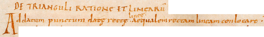 Pseudo-Boethius, Geometry I. Einsiedeln, Stiftsbibliothek, Codex 298